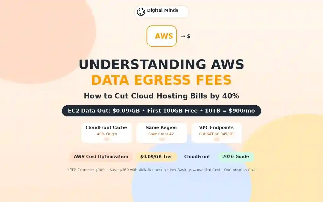 Understanding AWS Data Egress Fees How to Cut Cloud Hosting Bills by 40% - EC2 $0.09/GB 10TB $900/mo CloudFront VPC Endpoints