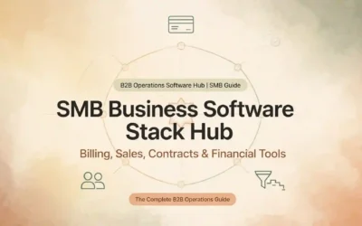 SMB Software Stack: Best B2B Tools for Billing, Sales & Operations